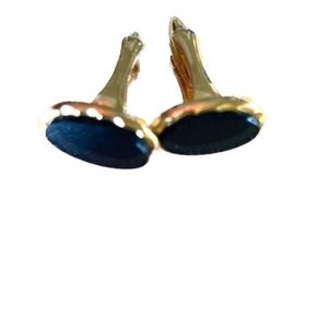 Black Onyx Cufflink Made in England  🇬🇧